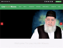 Tablet Screenshot of livehealthwaves.com